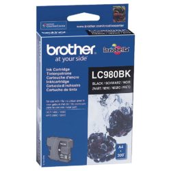 Brother LC980 Bk Innobella™ Ink, Ink Cartridge, Black Single Pack, LC-980BK